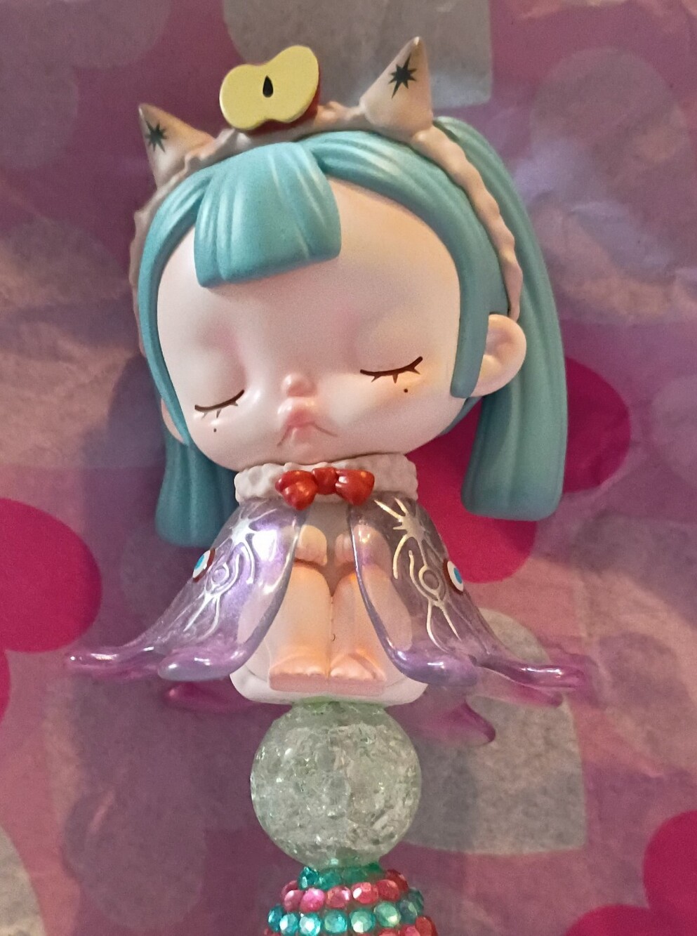 Tiny Tiny Authentic Figure Pen On Extended Rod With Bow